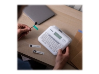 Brother P-Touch PT-D410 - Etikettskrivare - svartvit - termisk överföring - 18 mm bred - 180 dpi - upp till 20 mm/sek - USB - kniv - förhandsgranskning, spegeltryck, vertikal utskrift, utskrift av flera kopior