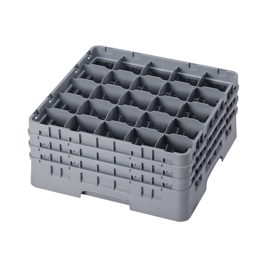 CAMBRO Diskback för glas Camrack - 25 fack - 50 x 50 x 22,5 cm - höjd glas: 17,4 cm