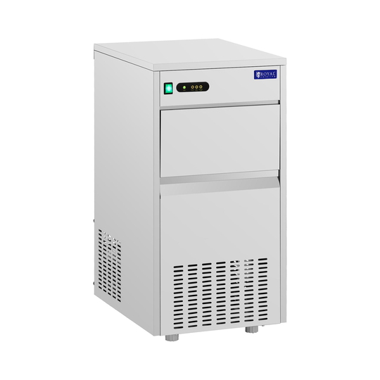 Isbitsmaskin - 30 kg/24 h - 7 kg kapacitet - 240 W - rostfritt stål - Royal Catering