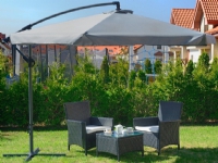 Funfit Garden Umbrella with side extension arm, foldable
