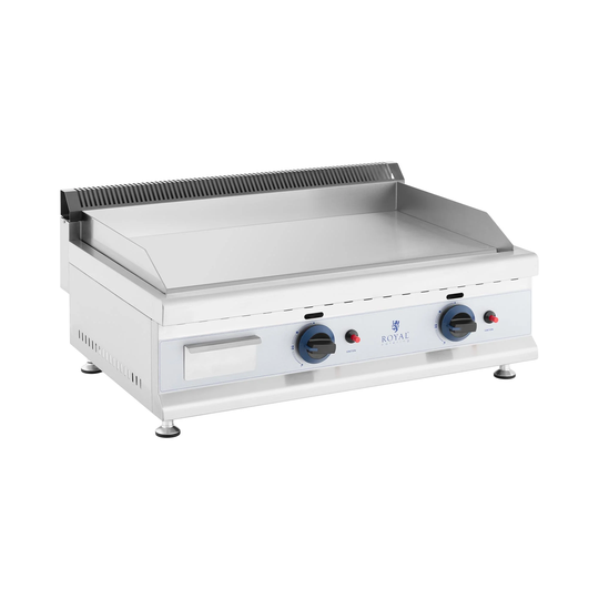 Gas-stekbord - Dubbelt - 74,5 x 40 cm - Slät - 2 x 3100 W - Naturgas - 20 mbar