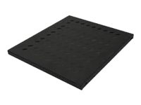 Lanview - Hylla för rack - for 800 mm depth rack - svart - 1U - 19
