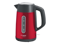 Bosch DesignLine TWK4P434 - Vattenkokare - 1.7 liter - 2.4 kW - röd
