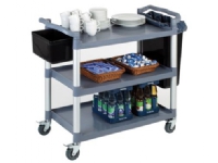 Vagn/serveringsvagn 108x50x96 cm med 3 hyllor PP