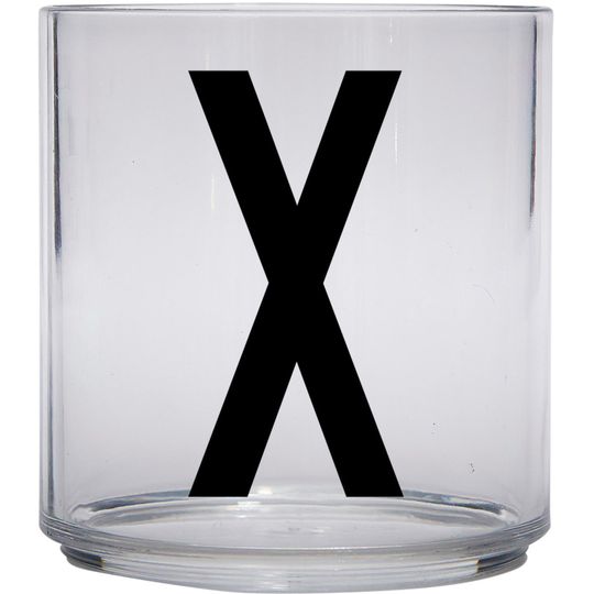 Design Letters Tritan Plastglas barn, X