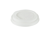 Dricklock Ø90 mm CPLA Vit för kaffekoppar 25/30/40 cl,20 ps x 50 st/Krt
