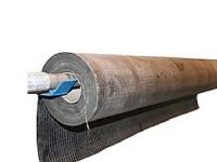 Gummiunderlag med duk 2mm - Bredd 1,40 m x 1,0 m längd = 4,70 kg - (5 kg)