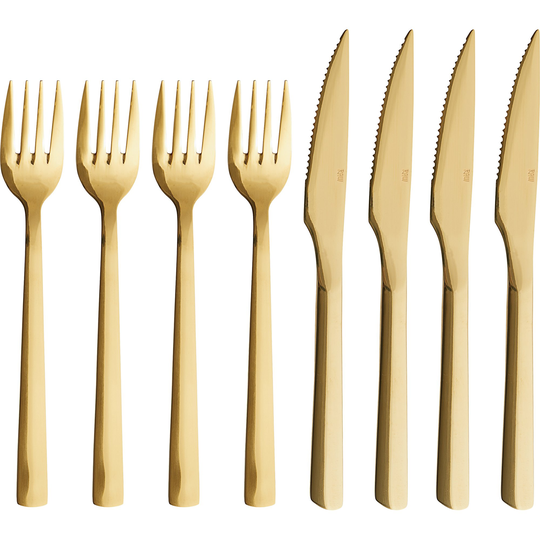 Aida RAW grillbestick 8 delar, guld