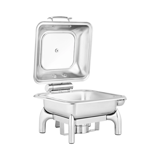 Chafing dish - GN 2/3, hydrauliskt lockgångjärn - 5,5 L - 1 bränsleceller - Royal Catering