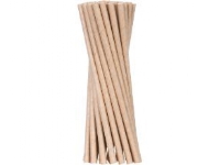 Sugerør Ø6x200 mm utan knäck Bionedbrydelig Papir Brun,12 ps x 500 stk/krt