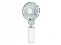 Platinet PRDF6107, Grå, Vit, 1 fläkt(er), 9 h, Handfläkt, 1 st, 3.7 V