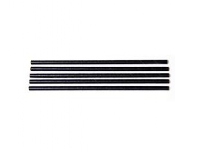 Sugerør Ø7x250 mm utan knäck Bionedbrydelig Papir Sort,500 stk/ps - (500 stk.)