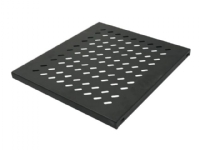 Lanview - Hylla för rack - for 1000 mm depth rack - svart - 1U - 19