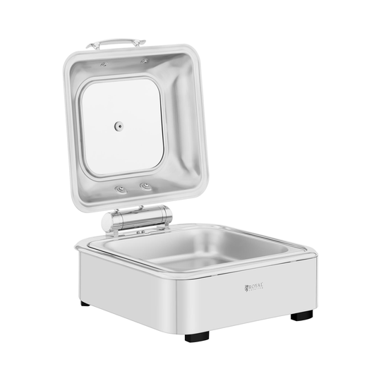 Chafing dish - GN 2/3 - Royal Catering - 5,3 L - Lock med fönster