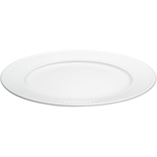 Pillivuyt Vit Plissé tallrik, Ø 22 cm.
