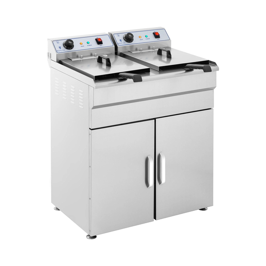 Fritös - 2 x 16 L - 400 V - Underskåp