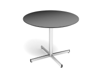 Bord Cruzo Ø1200 mm, Antracit med sort understel