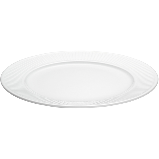 Pillivuyt Vit Plissé tallrik, Ø 28 cm.