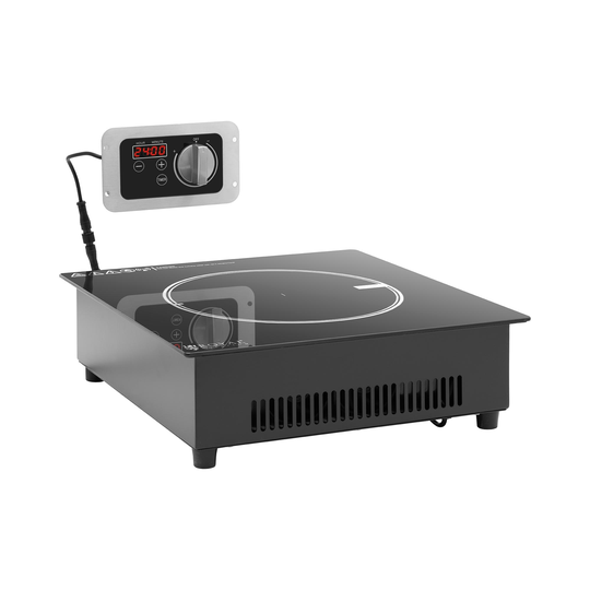 Inbyggd induktionsplatta - 22 cm - 10 steg - Timer - Royal Catering