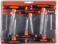 BAHCO Skruvmejslar 903T-1 med t-handtag, 6 st med unbrako®-kniv från 3mm till 10mm