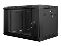 Lanberg - Rack skåp - väggmontering - svart, RAL 9004 - 6U - 19