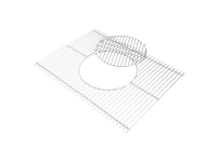 Weber 7587, Grid, Sølv, Rustfrit Stål, Weber, 590 mm, 420 mm