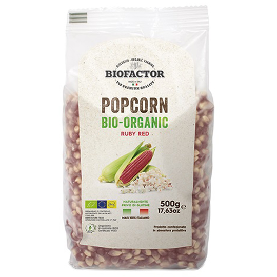 Biofactor Ekologiska popcorn 500g, röda