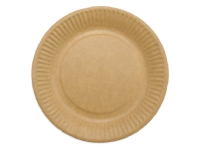 Tallrik lunchkartong 18cm brun 50 st/pack - (50 st)