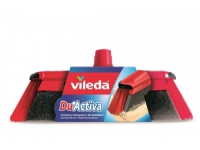 Vileda 151221 kvast Inomhus Mjuka/hårda borst Polyetentereftalat (PET)-film, gummi Svart, grått, rött