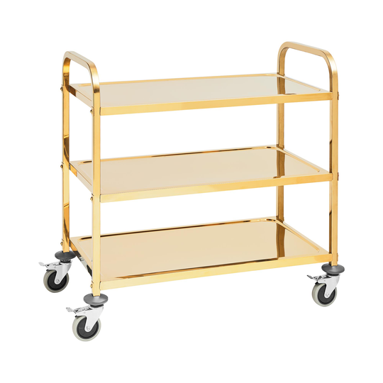 Serveringsvagn - 3 hyllplan - Royal Catering - Upp till 240 kg - Hyllplan: 89,5 x 49,5 cm
