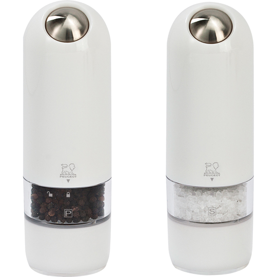 Peugeot Alaska Duo Elektrisk Salt- & Pepparkvarn 17 cm Vit