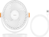 Baseus Serenity skrivbordsfläkt, USB (vit)