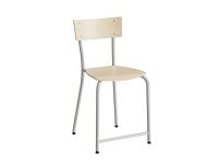 Stol Strong 112, Birk laminat, Alugråt stel