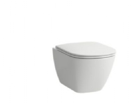 Laufen Lua Sampak rimless 52cm - Hängande skål inkl. sits med qr & sc, vit. Mått 52x36mm.
