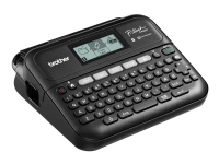 Brother P-Touch PT-D460BTVP - Etikettskrivare - svartvit - termisk överföring - 18 mm bred - 180 dpi - upp till 30 mm/sek - USB 2.0, Bluetooth 5.0 - kniv - femradig utskrift, förhandsgranskning, spegeltryck, vertikal utskrift, utskrift av flera kopior - svart