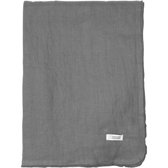 Broste Copenhagen Linneduk 'Gracie Dark Shadow', 160X300 cm