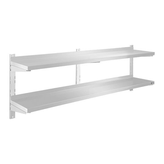 Vägghylla - 2 hyllor - 160 cm