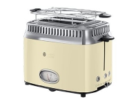 Russell Hobbs Retro 21682-56 Vintage - Brödrost - 2 skiva - 2 Kortplatser - högblank krämfärg