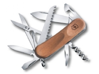Victorinox EvoWood 17, Fällkniv av slipjoint-modell, Kniv med flera verktyg, 23 mm, 87 g