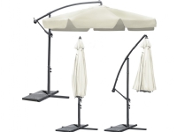 Plonos Fällbart trädgårdsparaply 6 segment beige 350cm