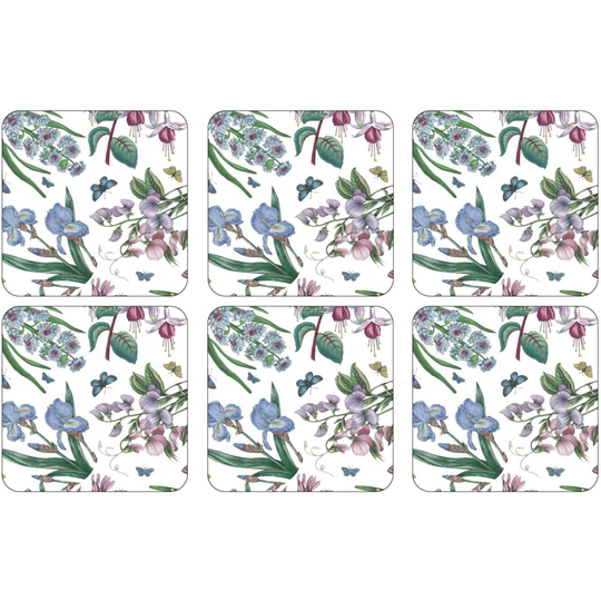 Pimpernel Botanic Garden Chintz Glasunderlägg 6 st