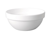 Skål 1.8 ltr Ø20x9.2 cm Melamin Hvid,5 stk/pk