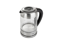 Adler AD 1247, 1,7 l, 2200 W, Hasselnöt, Rostfritt stål, Transparent, Glas, Vattennivå indikator, Överhettningsskydd