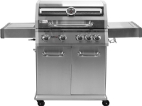 Yato GRILL GAZ. 4 + 1 STAINLESS STEEL 14.2KW, GLASS (YG-20014)
