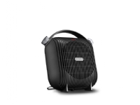 De’Longhi HFS30C24.DG, Elektrisk värmefläkt, Keramiska, IP21, inomhus, Bord, Golv, Bord, Svart