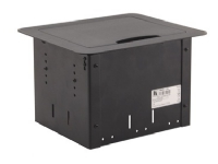 Kramer TBUS-1Axl - Inbyggnadsbox - skrivbordsmonterbar - borstad klar aluminium