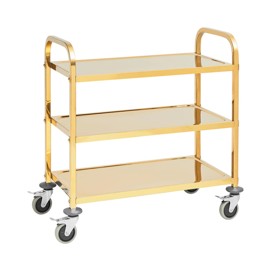 Serveringsvagn - 3 hyllplan - Royal Catering - Upp till 240 kg - Hyllplan: 79,5 x 44,5 cm