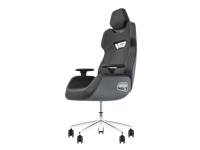 Thermaltake ARGENT E700 - Stol - ergonomisk - hög rygg - armstöd - T-formad - lutning - vridning - aluminiumlegering, perforerat läder, höjdjusterbart formskum - svart, rymdgrått