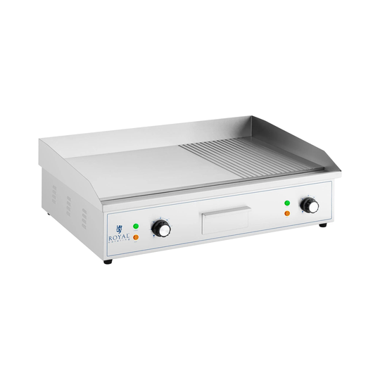 Elektriskt stekbord - 727 x 420 mm - Slät/räfflad - 3000 W