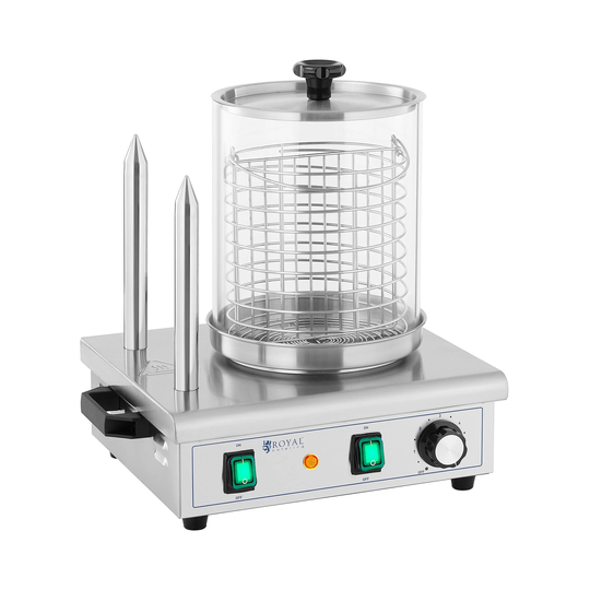 Korvvärmare - 550 W - Royal Catering - 2 brödpinnar